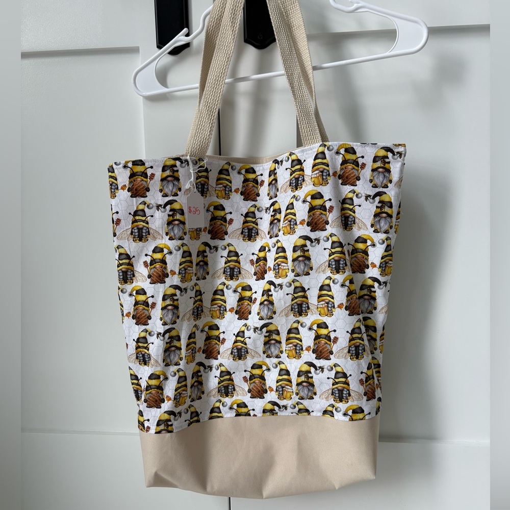 Handmade Bee Pattern Tote Bag